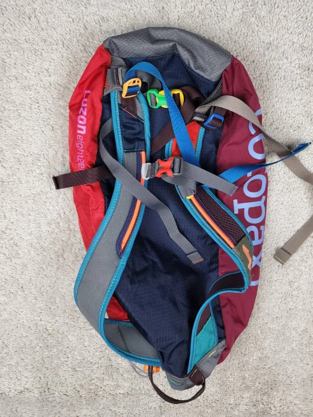 Cotopaxi Luzon Eighteen 18L Day Pack Drawstring Backpack Indeed Embroidered USA